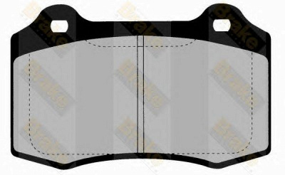 BRAKE ENGINEERING pa1512 -  Комплект тормозных колодок, дисковый тормоз